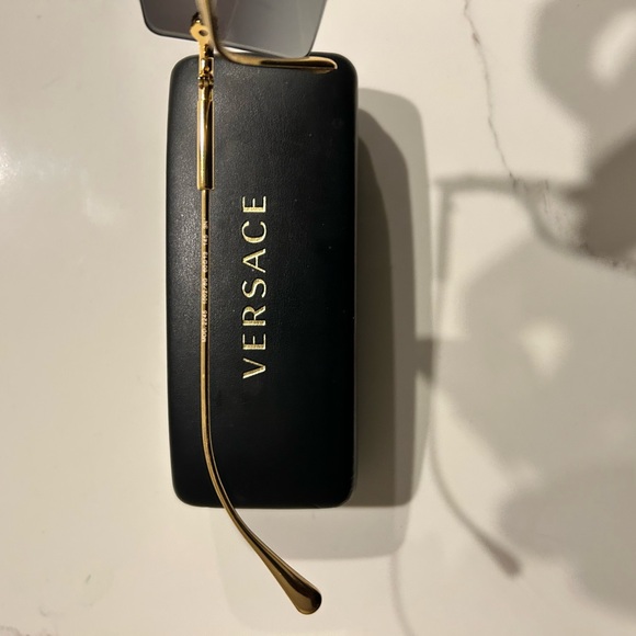Versace Black and Gold Sunglasses - Picture 1 of 4
